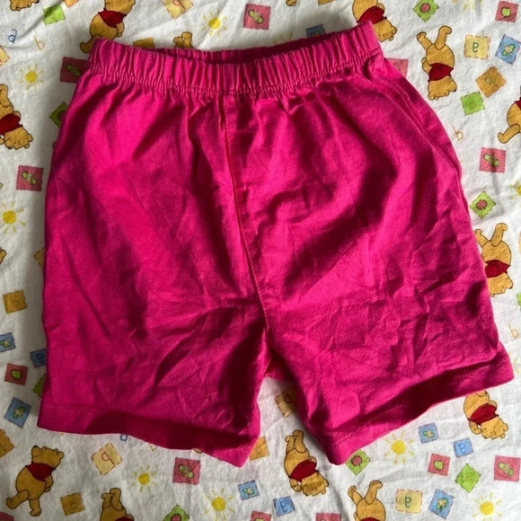 Disney Store  Shorts Hot Pink Disney Writing On Back | Size 6-9M Baby - Picture 3 of 3